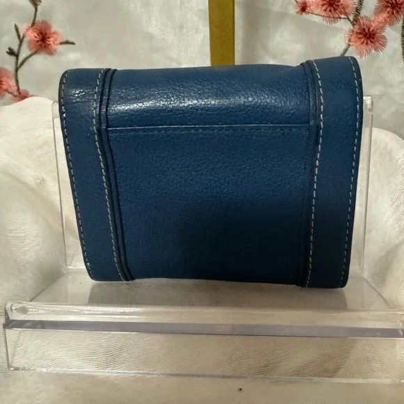 MCM Blue Leather Women's Wallet - Picture 4 of 11